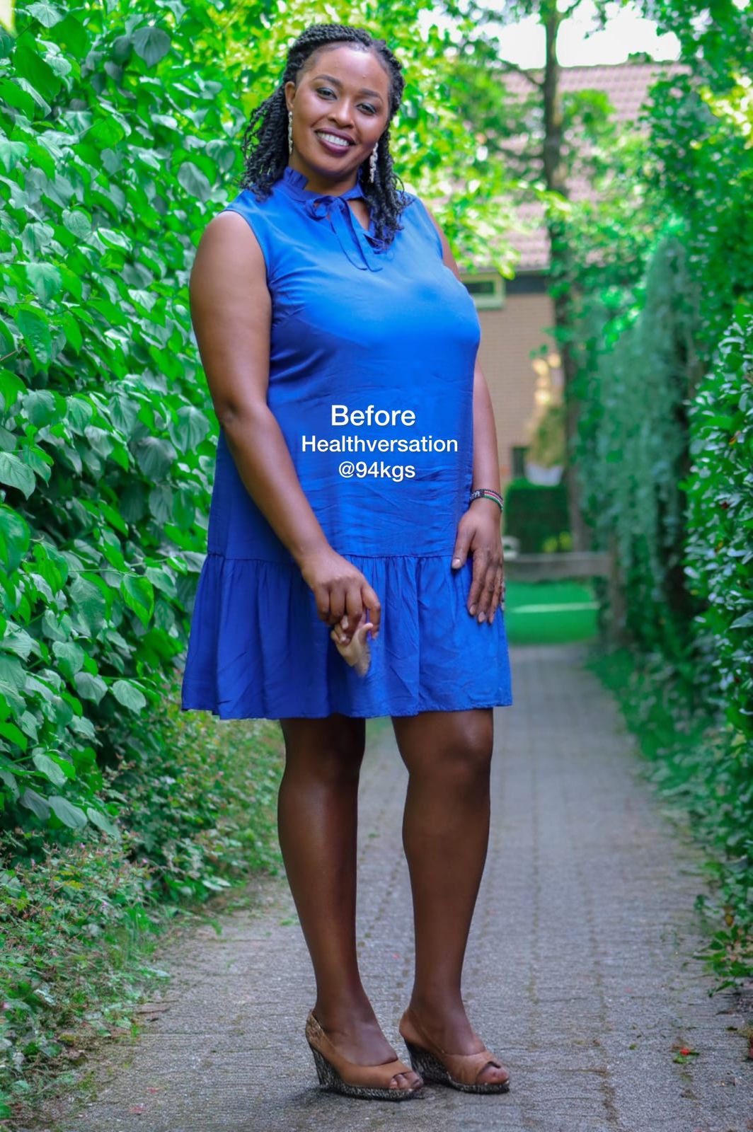 Sarah Waweru before transformation - Weight Loss program